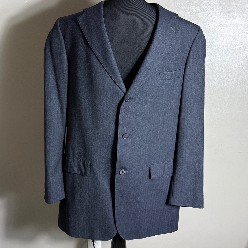 GANT Men's Classic Dark Navy Blazer 100% Pure Wool Tailored Formal Suit Jacket
